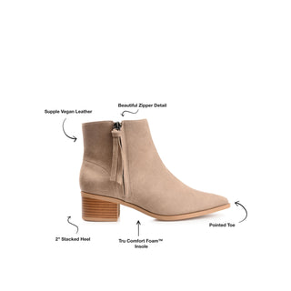 SADIYA ZIP-UP BOOTIES IN SUEDE