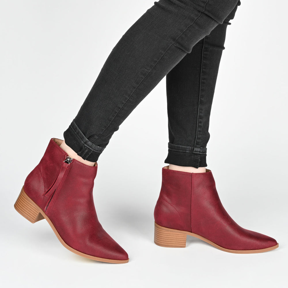 SADIYA ZIP-UP BOOTIES IN SUEDE