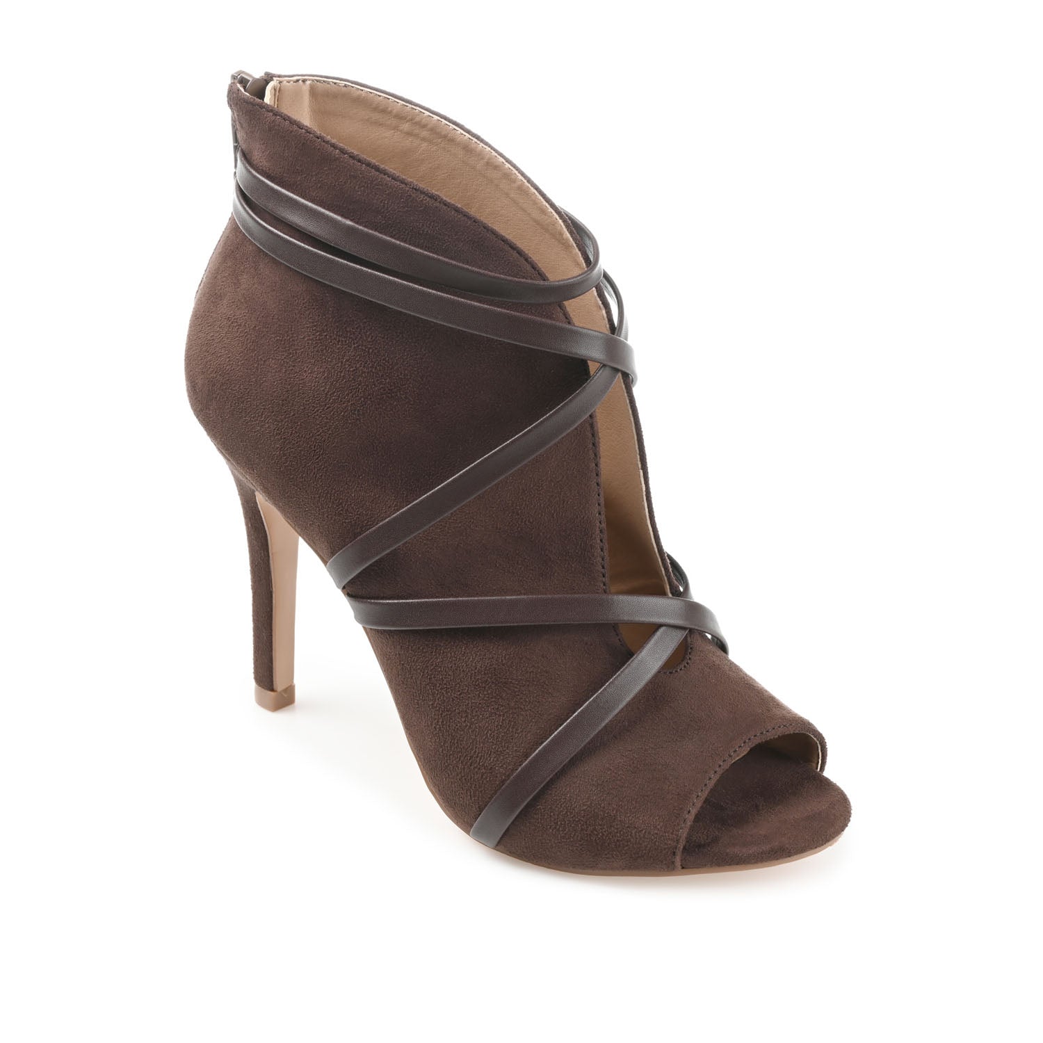 SAMARA STILETTO HEELED BOOTIES IN WIDE - Brown