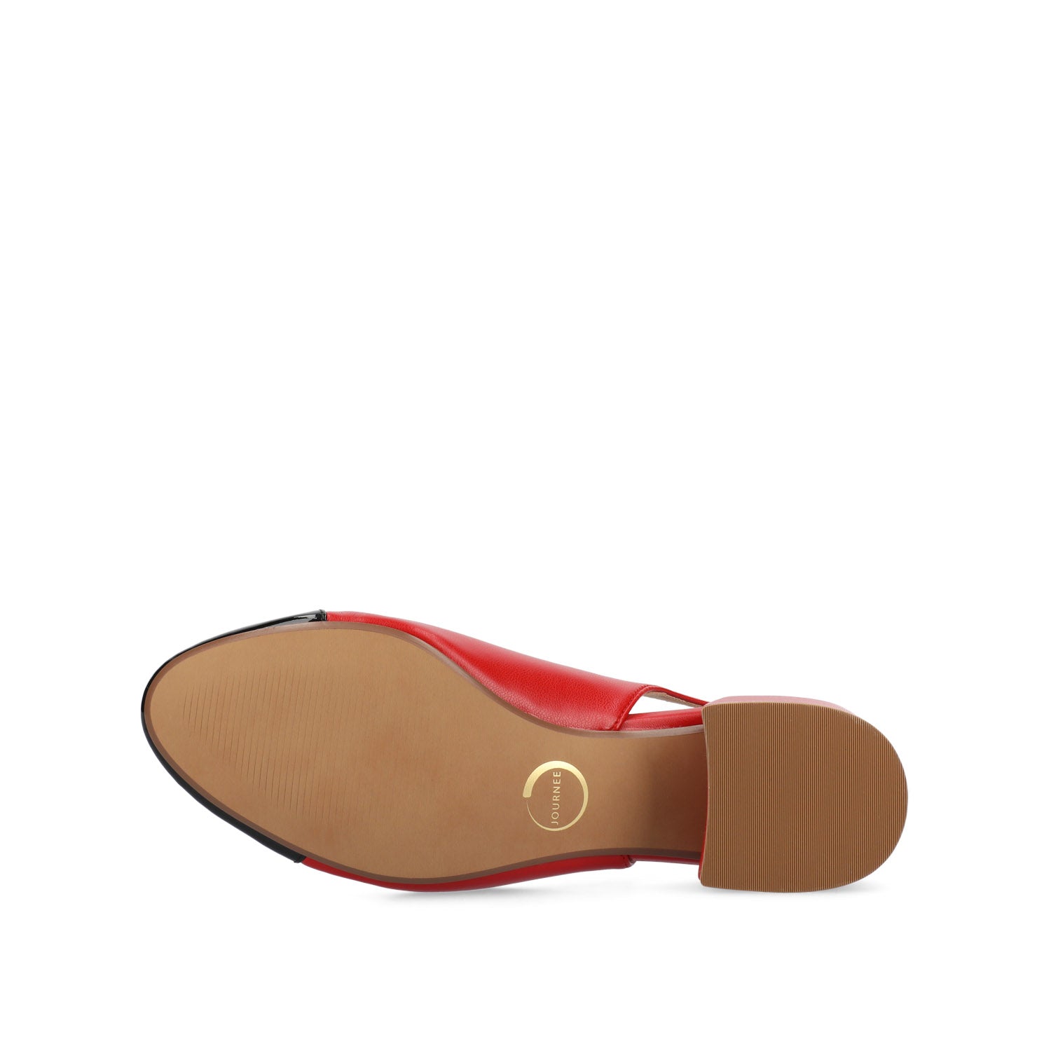 SAMMIE BLOCK HEELS IN VEGAN LEATHER - Red PU