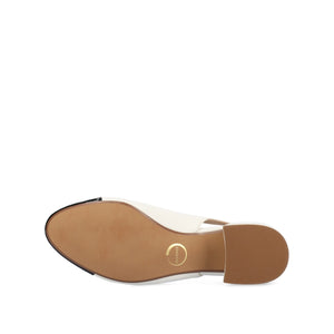 SAMMIE BLOCK HEELS IN VEGAN LEATHER - White PU