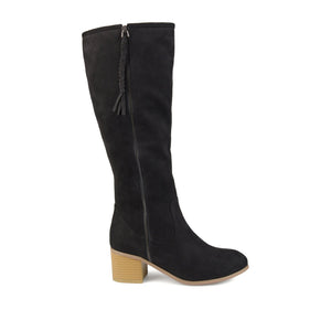 SANORA KNEE HIGH BOOTS IN WIDE CALF - Black