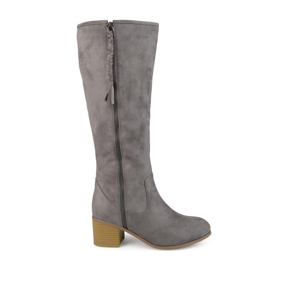 SANORA KNEE HIGH BOOTS IN FAUX SUEDE