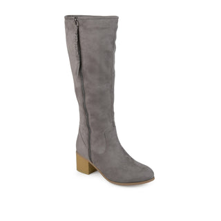 SANORA KNEE HIGH BOOTS IN FAUX SUEDE