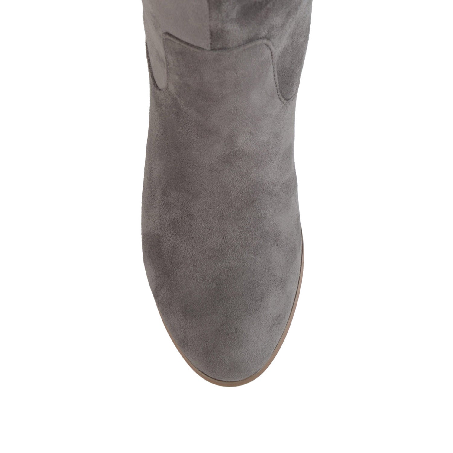 SANORA KNEE HIGH BOOTS IN WIDE CALF - Grey