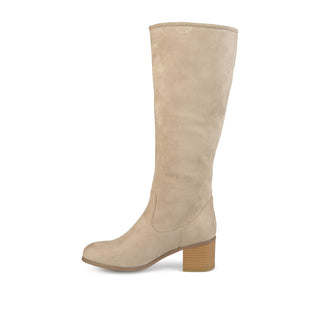 SANORA KNEE HIGH BOOTS IN FAUX SUEDE