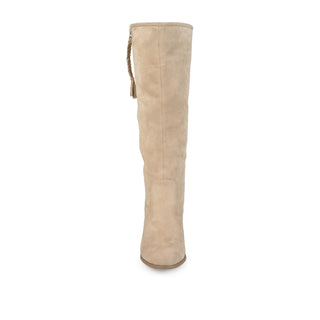 SANORA KNEE HIGH BOOTS IN FAUX SUEDE