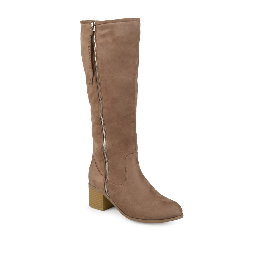 SANORA KNEE HIGH BOOTS IN FAUX SUEDE