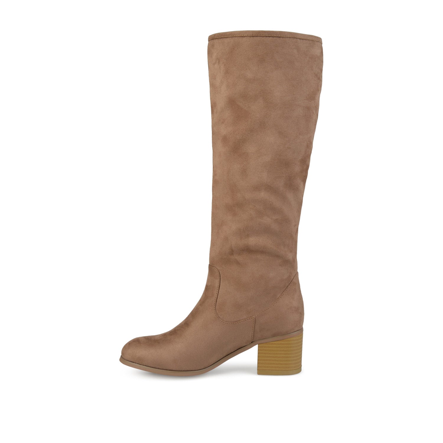SANORA KNEE HIGH BOOTS IN FAUX SUEDE - Taupe