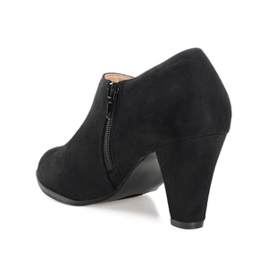 SANZI ZIP-UP BOOTIES IN WIDE - Black