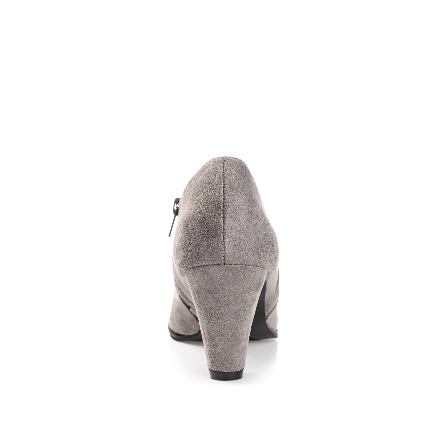 SANZI ZIP-UP BOOTIES IN WIDE - Grey