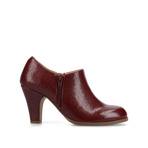 SANZI ZIP-UP BOOTIES IN FAUX SUEDE