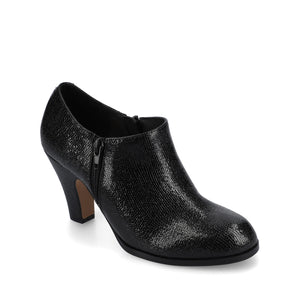 SANZI ZIP-UP BOOTIES IN FAUX SUEDE