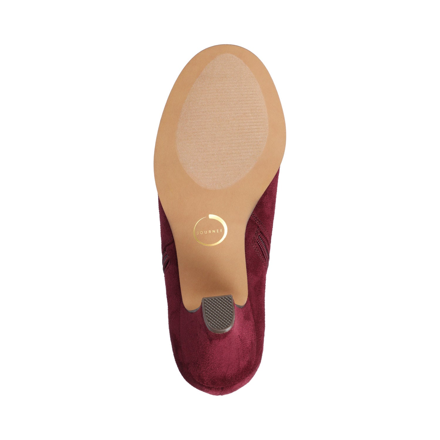 SANZI ZIP-UP BOOTIES IN WIDE - Oxblood Suede
