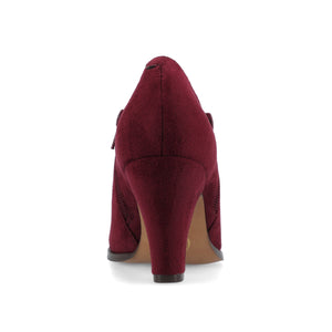 SANZI ZIP-UP BOOTIES IN FAUX SUEDE - Oxblood Suede