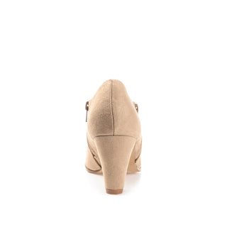 SANZI ZIP-UP BOOTIES IN FAUX SUEDE