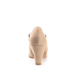SANZI ZIP-UP BOOTIES IN WIDE - Taupe