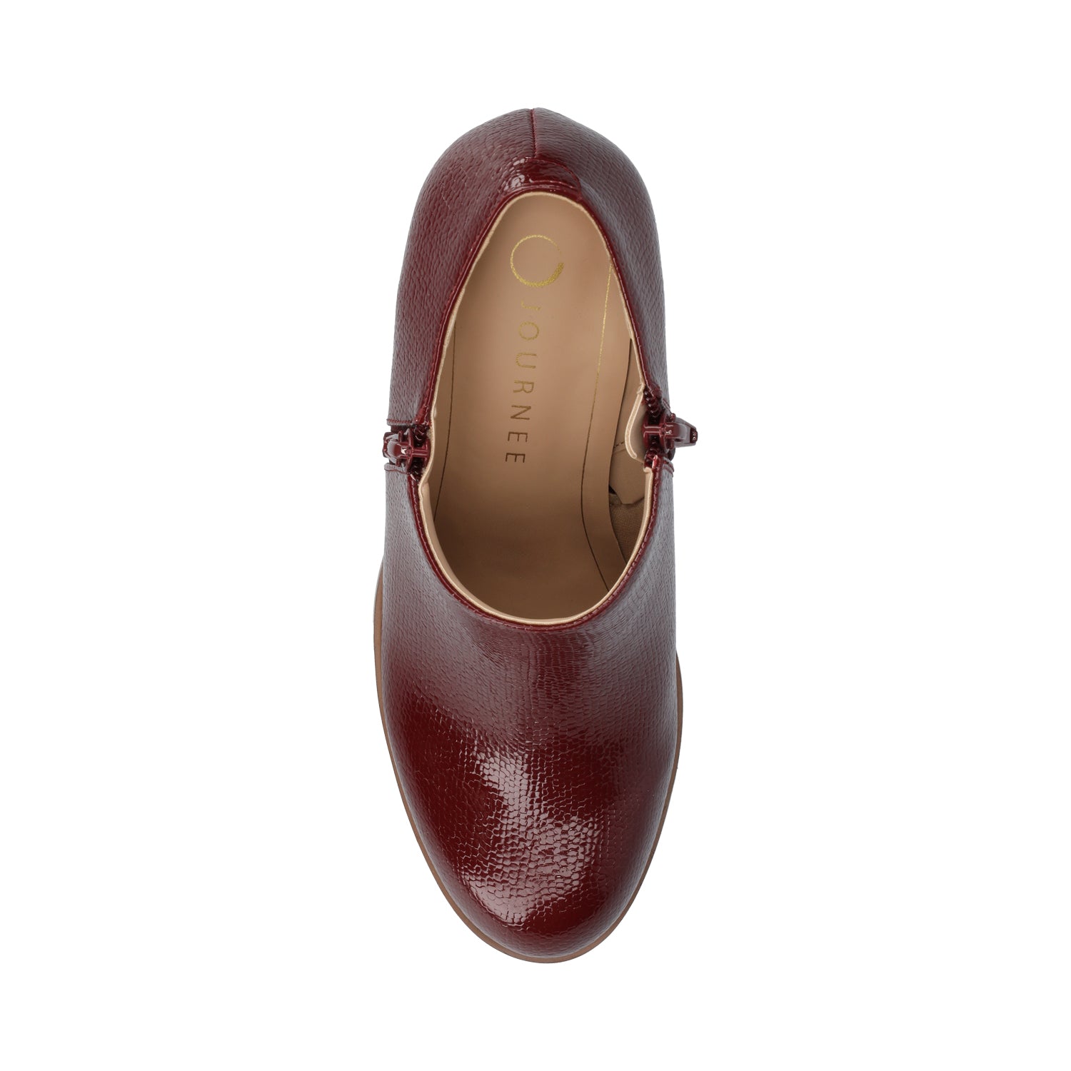 SANZI ZIP-UP BOOTIES IN WIDE - Oxblood Lizard