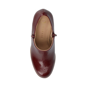 SANZI ZIP-UP BOOTIES IN WIDE - Oxblood Lizard