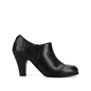 SANZI ZIP-UP BOOTIES IN WIDE - Black Lizard