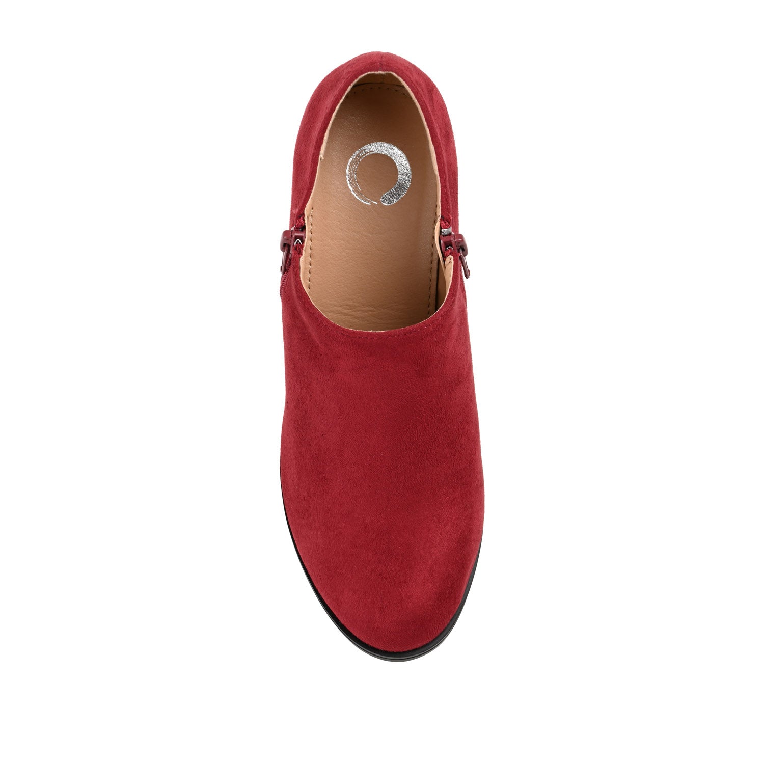 SANZI ZIP-UP BOOTIES IN WIDE - Wine