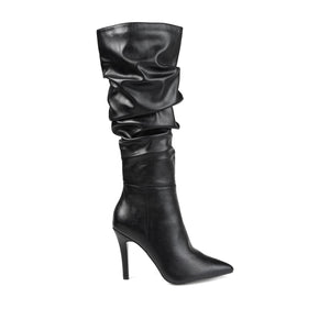 SARIE STILETTO HEELED BOOTS IN WIDE CALF - Black