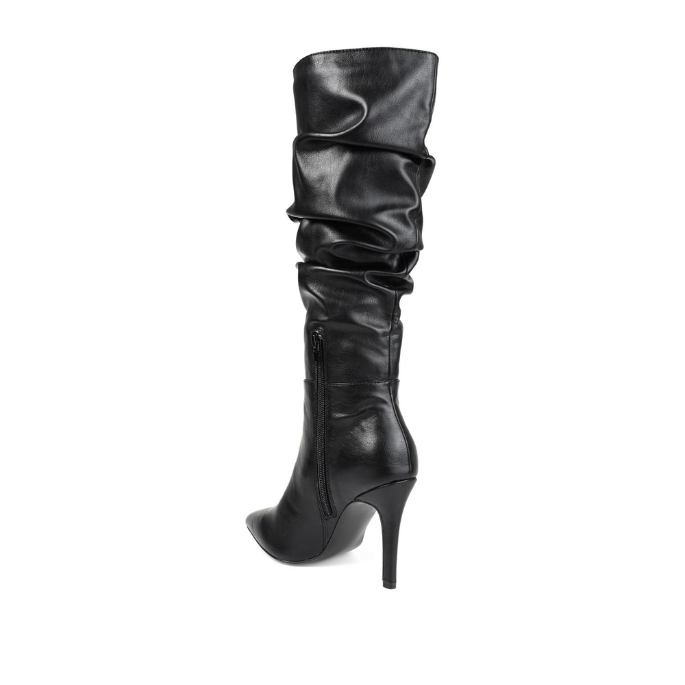 SARIE STILETTO HEELED BOOTS IN FAUX LEATHER