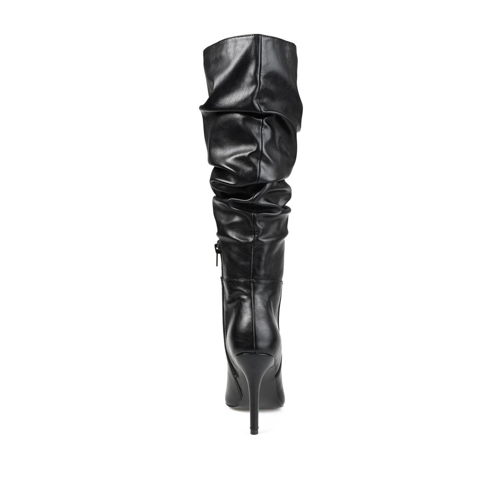 SARIE STILETTO HEELED BOOTS IN FAUX LEATHER