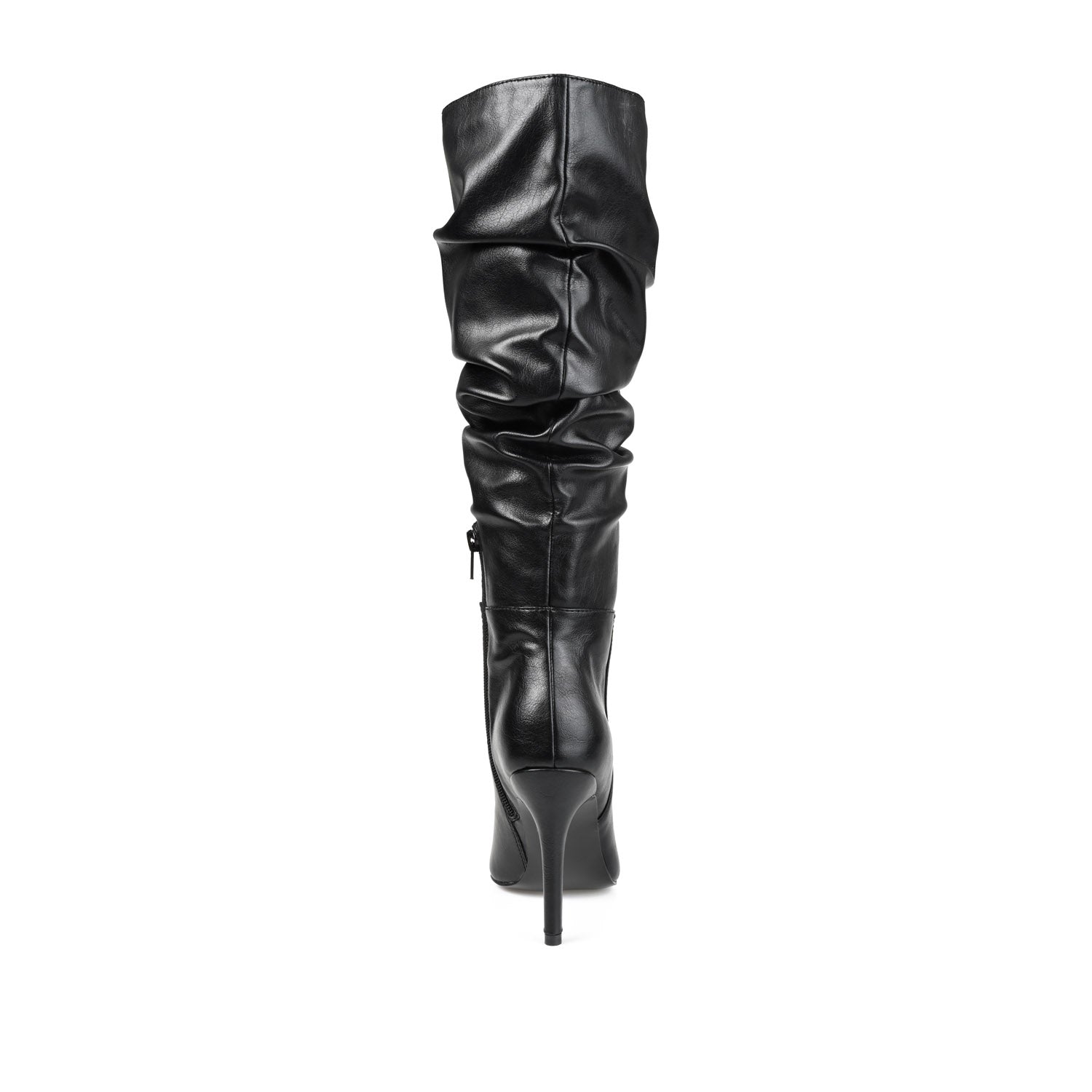 SARIE STILETTO HEELED BOOTS IN VEGAN LEATHER - Black