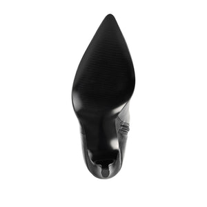 SARIE STILETTO HEELED BOOTS IN VEGAN LEATHER - Black