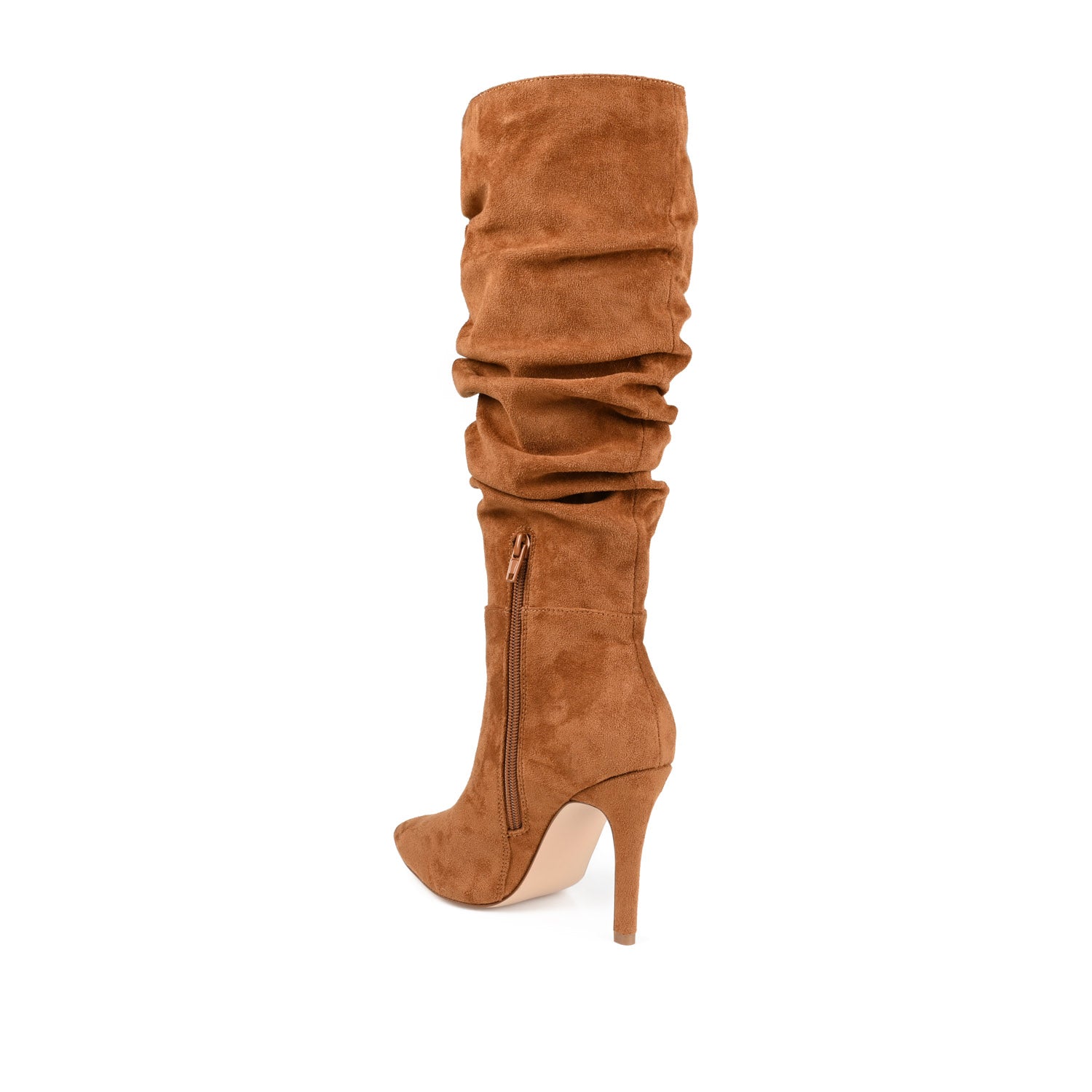 SARIE IN STILETTO HEELED BOOTS IN X-WIDE CALF - Cognac