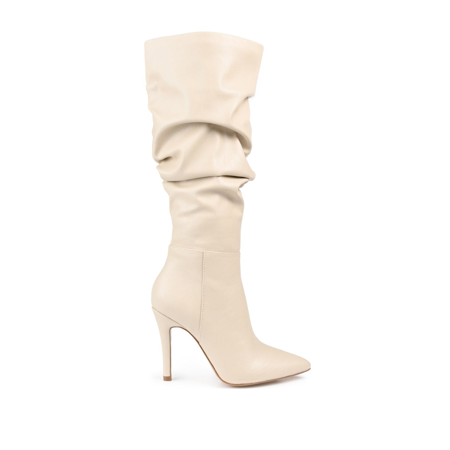 SARIE STILETTO HEELED BOOTS IN WIDE CALF - Sand