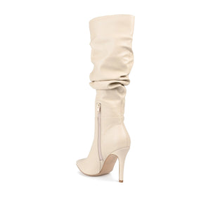 SARIE STILETTO HEELED BOOTS IN WIDE CALF - Sand