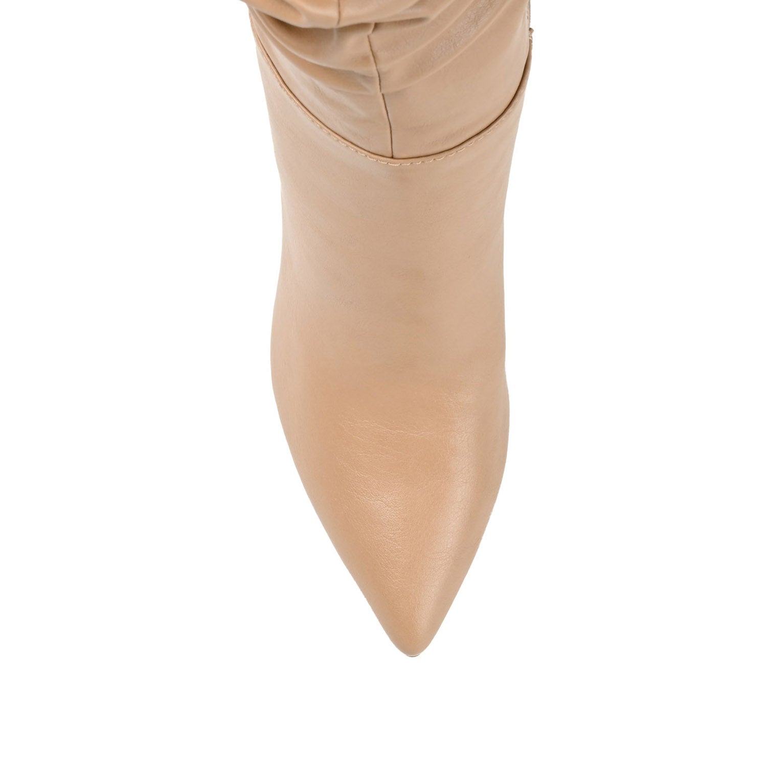 SARIE STILETTO HEELED BOOTS IN VEGAN LEATHER - Tan