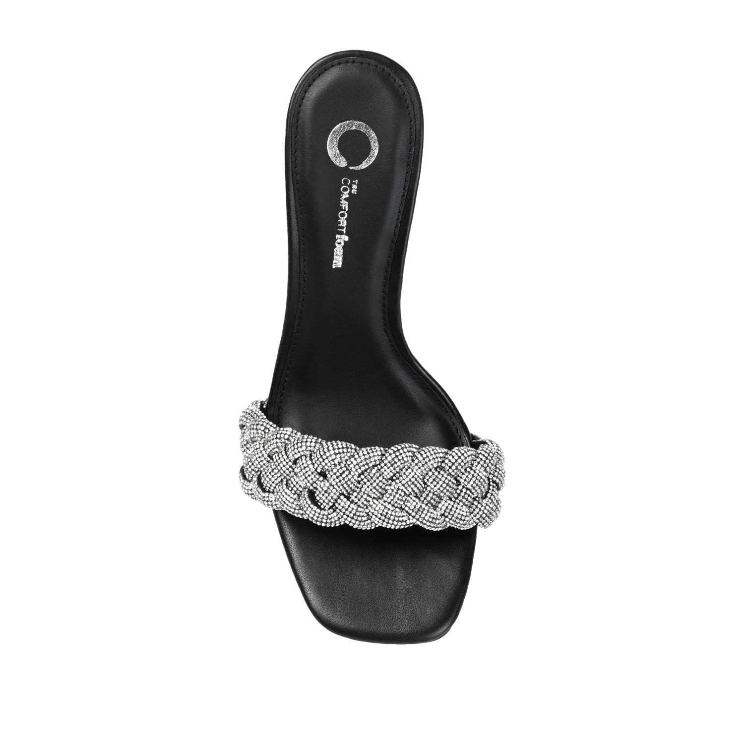SASHAA TOE BAND HEELS IN FAUX LEATHER