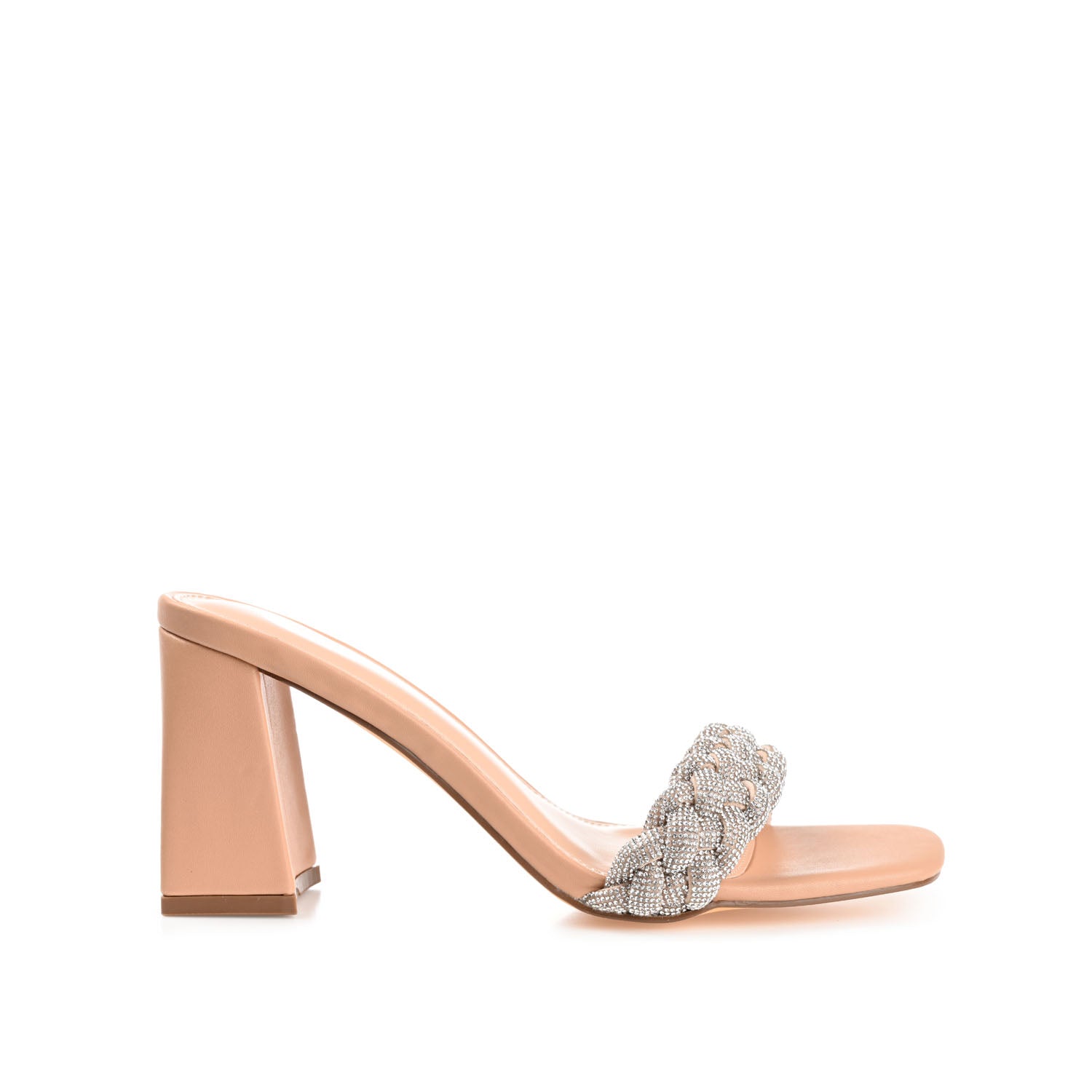 SASHAA TOE BAND HEELS IN FAUX LEATHER
