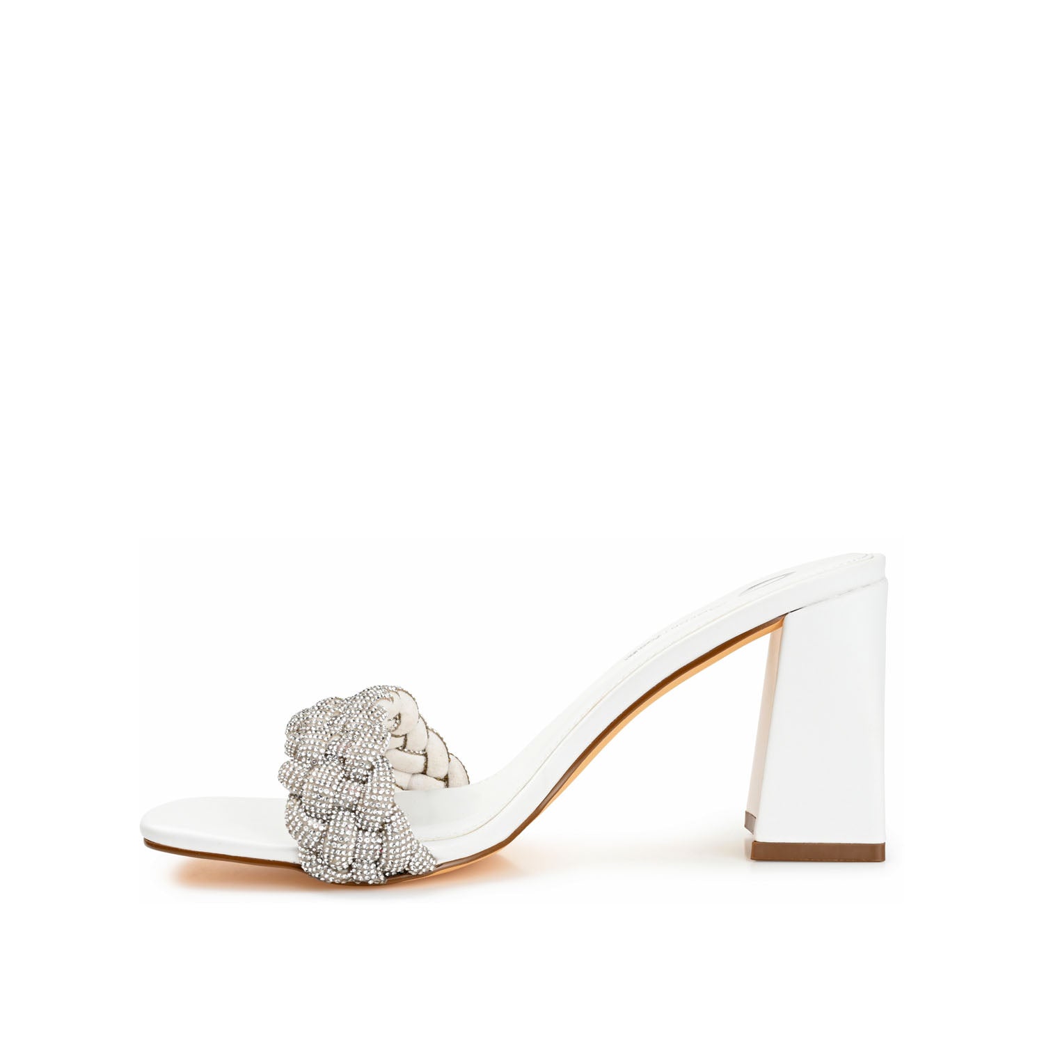 SASHAA TOE BAND HEELS IN FAUX LEATHER