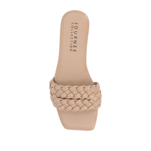 SAWYERR SLIDE SANDALS IN STATEMENT - Beige