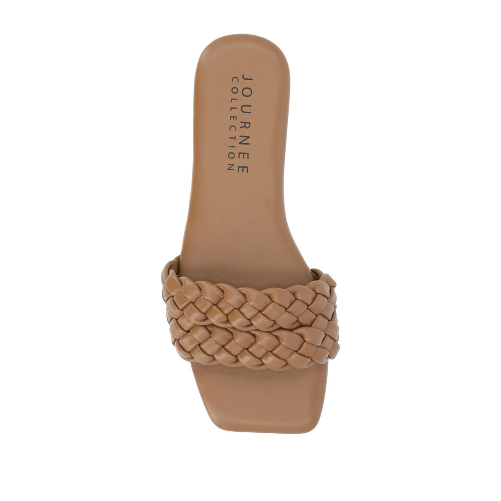 SAWYERR STATEMENT SLIDE SANDALS IN WIDE