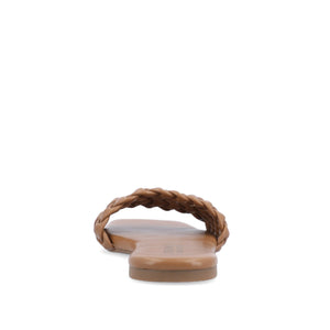 SAWYERR STATEMENT SLIDE SANDALS IN WIDE - Brown