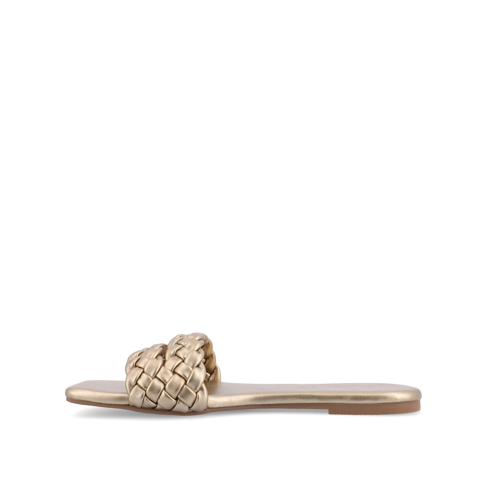 SAWYERR STATEMENT SLIDE SANDALS IN WIDE