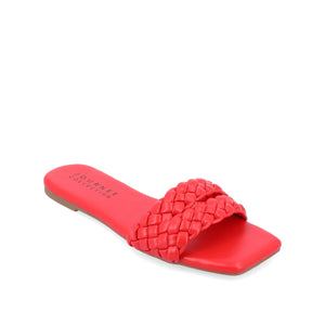 SAWYERR SLIDE SANDALS IN STATEMENT - Red