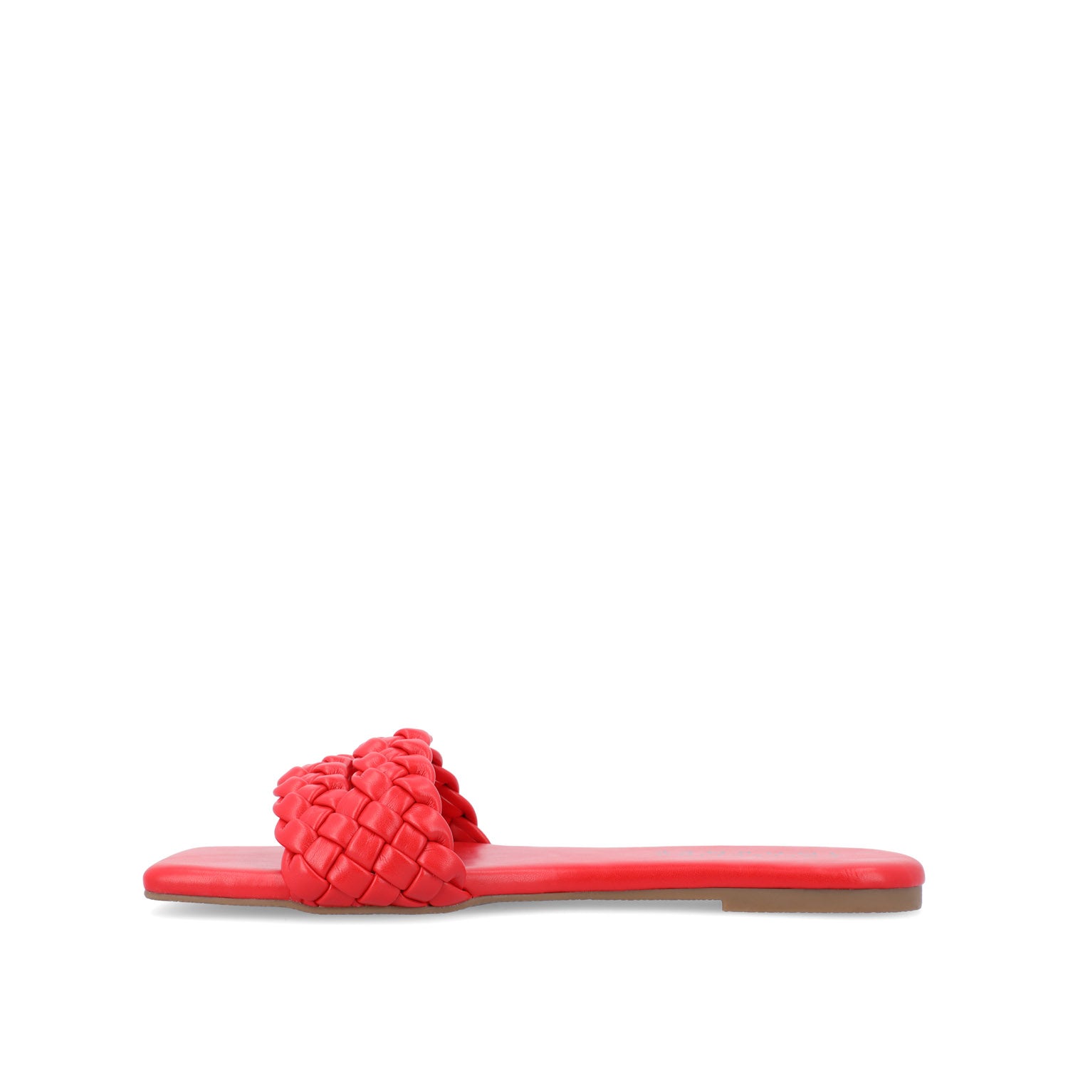 SAWYERR STATEMENT SLIDE SANDALS IN WIDE - Red