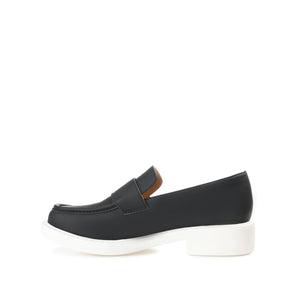 SAYDEE LOAFER FLATS IN VEGAN LEATHER - Black