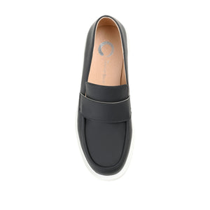 SAYDEE LOAFER FLATS IN VEGAN LEATHER - Black
