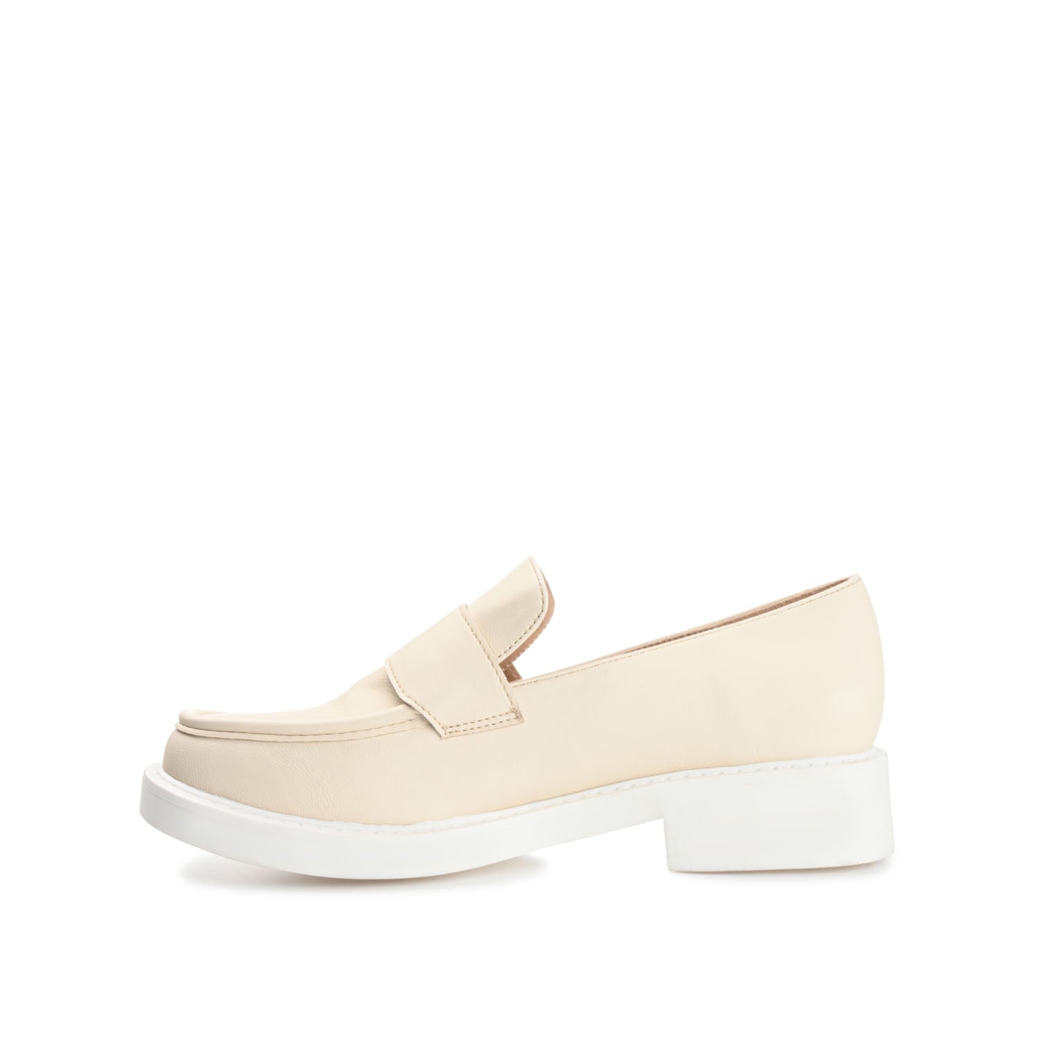 SAYDEE LOAFER FLATS IN VEGAN LEATHER - Bone