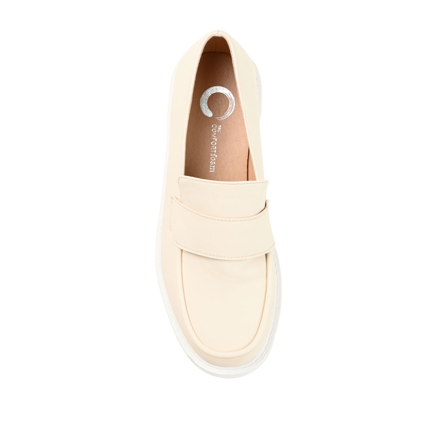 SAYDEE LOAFER FLATS IN VEGAN LEATHER - Bone