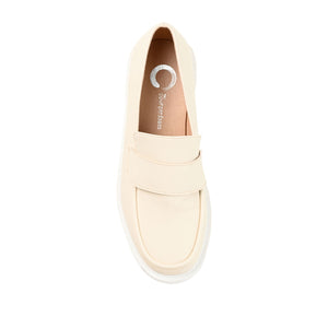 SAYDEE LOAFER FLATS IN VEGAN LEATHER - Bone