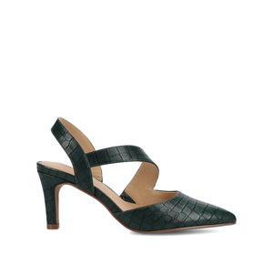 SCARLETT STILETTO HEELS IN CROCO - Green Croc