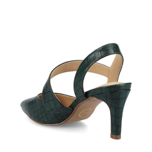 SCARLETT STILETTO HEELS IN CROCO - Green Croc